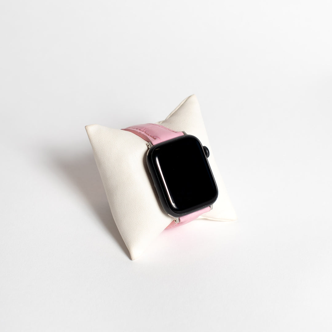 Apple Watch Band, Light Pink Matte Alligator – Blair display picture 3